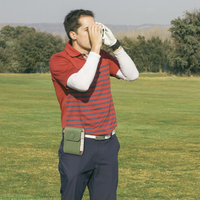 Sac de rangement pour télémètre de golf à fixer à la ceinture, étui étanche pour balles de golf, pochette magnétique en cuir pour accessoires de golf