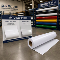 Rouleau de vinyle auto-adhésif brillant en PVC chromé monomère, imperméable, blanc ou gris, imprimable à l'éco-solvant, pour signalétique, vente en gros