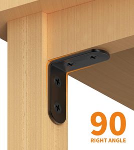 Heavy-Duty L hình nổi Kệ khung kim loại vô hình góc hỗ trợ cho cấu trúc duy nhất gỗ/thép/nhôm nhà bếp - Product Image 5