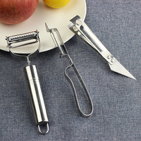 Dubbelkops Schaven Stalen Handvat Roestvrij Rasp, 3 Stuks Set Schillers Keuken Fruit Cutter Tool Handleiding Groenteschiller