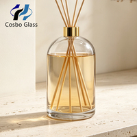 Bouteille diffuseur vide de 1L en verre de luxe pour parfums d'intérieur, pour huiles essentielles, vente en gros