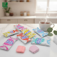 Fabricants de confiseries chinoises, vente en gros de bonbons à la menthe fruitée halal, assortiment de bonbons à la menthe moelleux, boîte de 50 g, multicolores, 12 mois