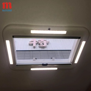 MAYGOOD, tragaluces de ventana de techo de aluminio a prueba de insectos para autocaravana, <span class=keywords><strong>coches</strong></span> modificados, tragaluz escapado - Product Image 6