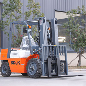 SDJK Chinese Four Wheel 3 Ton Diesel Forklift EPA Engine <strong>Fork</strong> <strong>Lift</strong> Three Stage Mast All-Terrain Mini <strong>Small</strong> off Road Forklifts - Product Image 4