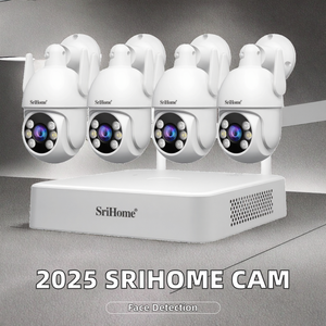 Güvenlik Dome kamera sistemi <span class=keywords><strong>8</strong></span> kanallı PTZ Wifi kiti ses dahili Siren Pan-Tilt fonksiyonu IP ağ bulut için - Product Image 5