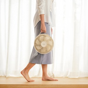 Ventilateur de circulation d'air pliable et rétractable, 7200mAh, rechargeable par USB, portable, avec lumière nocturne intégrée, pour la maison - Product Image 2