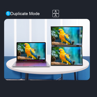 Monitor LCD Portátil de 15.6 Pulgadas con Panel IPS HD Mini Multi-Extensión, Full HD 60Hz, Soporte Versátil para Laptop, Pantalla Móvil