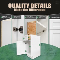 Meuble de maquillage pour chambre à coucher de style américain |   Meuble de toilette personnalisable pour chambre à coucher |   Coiffeuse RTA avec rangement