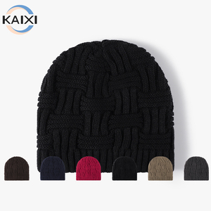 Gorro personalizado cálido de invierno de nuevo estilo, gorro de punto con <span class=keywords><strong>gorros</strong></span> de lana con orejas con logotipo personalizado - Product Image 1