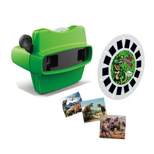 QS Custom Plastic View Master 3D Animal Viewer Machine Discovery Toys Set 3D Viewing Toys