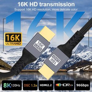 16K <span class=keywords><strong>HDMI</strong></span> 2.1 Cáp 96gbps siêu tốc độ cao 8k120hz 4K480hz <span class=keywords><strong>HDMI</strong></span> dây HDCP 2.2 HDR10 cho ps5/Xbox loạt x | S/Roku TV/chơi game - Product Image 2