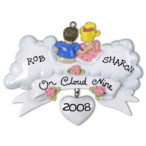 Ornements de noël Anniversaire <span class=keywords><strong>Sur</strong></span> <span class=keywords><strong>Un</strong></span> <span class=keywords><strong>Nuage</strong></span> De Noël Ornement - Product Image 1