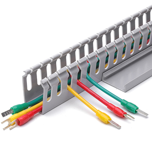 Hot bán grey PVC nhựa <span class=keywords><strong>80</strong></span>*<span class=keywords><strong>60</strong></span> số lượng lớn hệ thống dây điện ống dẫn hiệu quả quản lý dây với dòng khe cắm giá ưa thích - Product Image 6