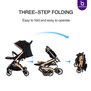 รถเข็นเด็กวินเทจแบบพกพา น้ำหนักเบา พับเก็บได้ สำหรับเด็กทารก - Product Image 2