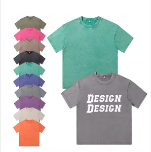 T-shirt à manches courtes pour homme, col rond, 100% coton jersey, coupe ample, style décontracté, logo imprimé sur le dos, couleur et logo personnalisés - Product Image 1