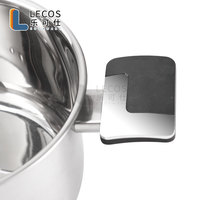 Fournisseurs d'usine LECOS OEM/ODM Ustensiles de cuisine Batterie de cuisine à induction en acier inoxydable avec poignée en bakélite