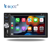 Radio para Auto BQCC de 6.2 Pulgadas 2DIN con Entrada Auxiliar FM, USB, 12V, Carplay, Android Auto, Estéreo para Auto, RCA, AM, FM, BT, Reproductor de DVD/CD/VCD, RGB