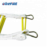 Aegokefire — échelle de câble métallique en acier mélangé, 1-20 mètres, pliable, pour évacuation de bateau, en Fiber de polypropylène mixte