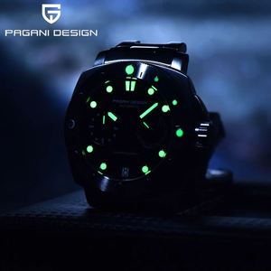 Montre automatique mécanique carrée pour homme PD-1767 NOUVEAU, en acier inoxydable, verre, 3 ATM, pour la plongée - Product Image 5