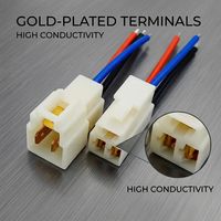 Konektor Kabel Betina 2 Pin E46 dan Kabel Stereo Canbus 40 Pin dengan Konektor 7 Pin Kamera Mundur Berkabel untuk Mobil