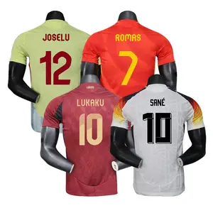 Toptan nefes alabilirlik futbol kıyafetleri erkekler için almanya futbol oyuncu sürüm jersey ile isim numaraları
