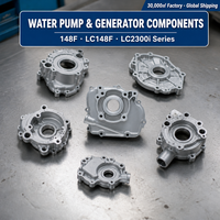 Kit de pièces de pompe à eau et de générateur pour usine de fonderie, couvercle de carter en fonte sous pression ADC12 pour 148F LC148F LC2300i, commande en gros