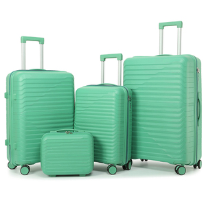 Chịu Mài Mòn Đầy Màu Sắc Xe Đẩy Túi Thiết Lập của <span class=keywords><strong>3</strong></span> Bán Buôn Phụ Nữ Người Đàn Ông Gia Đình Cuối Tuần Du Lịch Trường Hợp 20 24 28 Inch Spinner PP Hành Lý Thiết Lập - Product Image 4