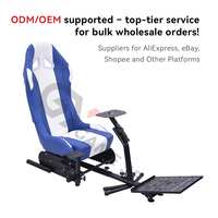 Siège de simulateur de course pliable GY017 pour Logitech G25 G27 G29 Thrustmaster