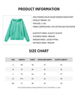 Conjunto de sudaderas con capucha y pantalones de chándal apilados de algodón informal de 2 piezas Unisex de alta calidad Logotipo personalizado 345G Tallas grandes para hombres Sin MOQ - Product Image 3