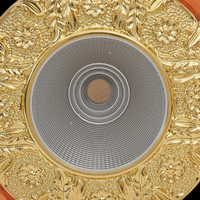 Jewellerytop LED tricolore Downlight Salon Plafonnier Spot Light Embedded Luxury Antique Brass Downlight CRI 90