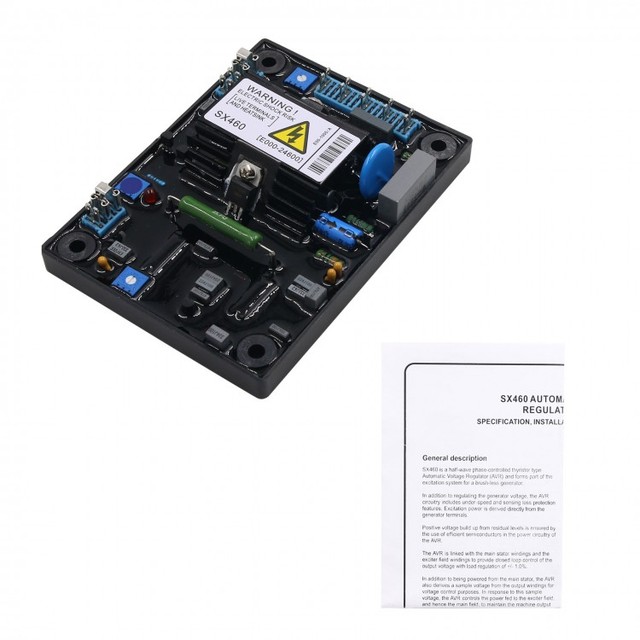 SX460 Automatic Voltage Regulator Generator AVR Module Volt Regulator Plate for Stamford Generator
