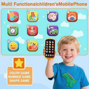 EPT Juguete Educativo Musical con Luz para Bebés, Teléfono Móvil Inteligente para el Aprendizaje de Niños Pequeños, Regalo Interactivo Electrónico, Teléfono de Juguete Preescolar - Product Image 3