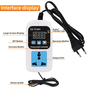 Ac 110-220V 10A EU cắm nhiệt độ độ ẩm Điều khiển ổ cắm nhiệt với NTC cảm biến kỹ thuật số điều chỉnh nhiệt độ ổ cắm - Product Image 5