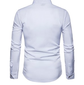 Camisa de <span class=keywords><strong>Hombre</strong></span> con Bordado de <span class=keywords><strong>Flores</strong></span> Doradas, Nueva, Manga Larga, <span class=keywords><strong>Camisas</strong></span> de Vestir para <span class=keywords><strong>Hombre</strong></span>, Corte Entallado Informal, con Botones, Chemise Homme - Product Image 6