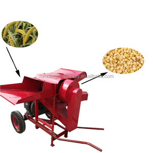 Décortiqueuse à riz mini professionnelle Runxiang avec moteur pour petites exploitations agricoles, capacité de 200-300 kg/h - Product Image 5