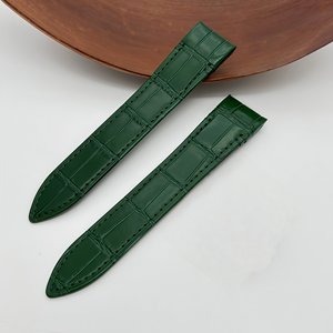 Bracelet de montre en cuir léger 21 mm pour homme, marron, noir, bleu, vert, orange, avec boucle ardillon, pour montres automatiques et à <span class=keywords><strong>quartz</strong></span> de marques de luxe - Product Image 3