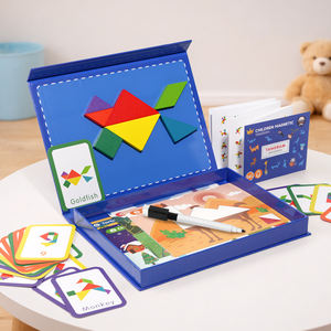 <span class=keywords><strong>Jeu</strong></span> <span class=keywords><strong>de</strong></span> voyage éducatif portable pour enfants, ensemble <span class=keywords><strong>de</strong></span> puzzles colorés à motifs <span class=keywords><strong>géométriques</strong></span>, <span class=keywords><strong>jeu</strong></span> <span class=keywords><strong>de</strong></span> correspondance des couleurs et des <span class=keywords><strong>formes</strong></span>, jouet en bois Montessori Tangram - Product Image 5