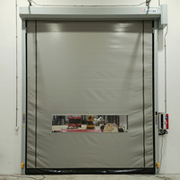 Portes à enroulement pour entrepôts industriels, Porte rapide automatique, Porte rapide en PVC pour salle blanche avec structure à fermeture éclair