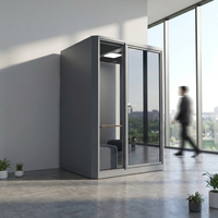 UNIBOOTH Cabine de réunion insonorisée 30 dB ISO 23351 Classe A, ignifuge ASTM-E84 (30-45 min), installation rapide, pour bureau à domicile, OEM ODM