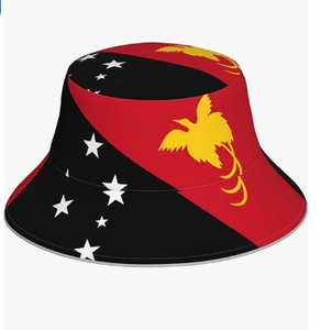 Papua New Guinea Bucket Hat for Women Men Summer Travel Sun Beach Bucket Cap Unisex Outdoor Fisherman Hat