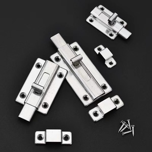 Stainless Steel Door Bolt Left And Right <b>Pins</b> Automatic Spring Latch For Wooden Doors Easy Installation Modern Simple Design - Product Image 3