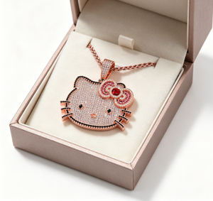 Wholesale Hiphop Cartoon Character Zircon Necklace Personalized Gold Plated Fashion Jewelry Cartoon Zircon Pendant Necklaces - Product Image 5