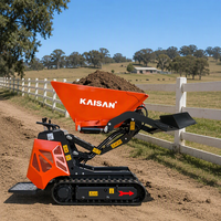 Kostenloser Versand: Hydraulischer Diesel-Minidumper 600kg 800kg – Multifunktionaler Raupen-Minidumper für Baustellen