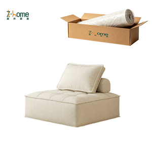 Foshan Factory Modern Luxury Relax Lazy Floor Boneless <b>Foam</b> Lounge <b>Sofa</b> Compressed Single <b>Sofa</b> Chair for Living Room - Product Image 1