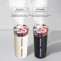 Nouveau design, mini humidificateur ultrasonique portable pour voiture, diffuseur d'huiles essentielles, humidificateur d'air de bureau à lumières colorées pour la maison