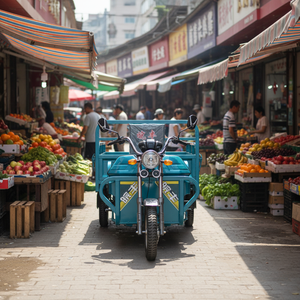 Wanfeng 3000W aperto tipo adulto Dumping Cargo moto WF3000DZH 2.2M variabile olio freno tre porte triciclo elettrico - Product Image 1