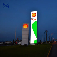 Nouvelle idée publicitaire : écran LED 3D, écran LED extérieur, panneau d'affichage numérique, panneau de signalisation pour station-service, panneau en acrylique/galvanisé