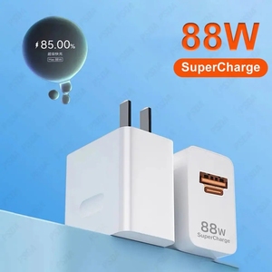 Supercharge Max 88W cổng kép supercharger EU Cắm <span class=keywords><strong>USB</strong></span> Một Bộ chuyển đổi <span class=keywords><strong>USB</strong></span> C gan sạc cho Huawei Mate 60pro 50 P60 danh dự <span class=keywords><strong>Nova</strong></span> P40 - Product Image 4
