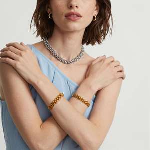 Parures de bijoux pour femmes, collier et boucles d'oreilles, coffret cadeau, plaqué or 18 carats, acier inoxydable, tendance pour les fêtes - Product Image 3