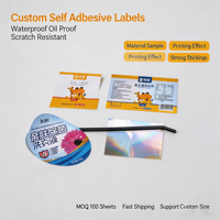 Étiquette holographique laser anti-contrefaçon à usage unique avec code QR, étiquette adhésive laminée au laser, support inviolable